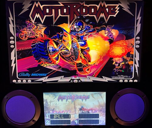 More information about "Motordome (Bally 1986) Backglass with Full DMD"