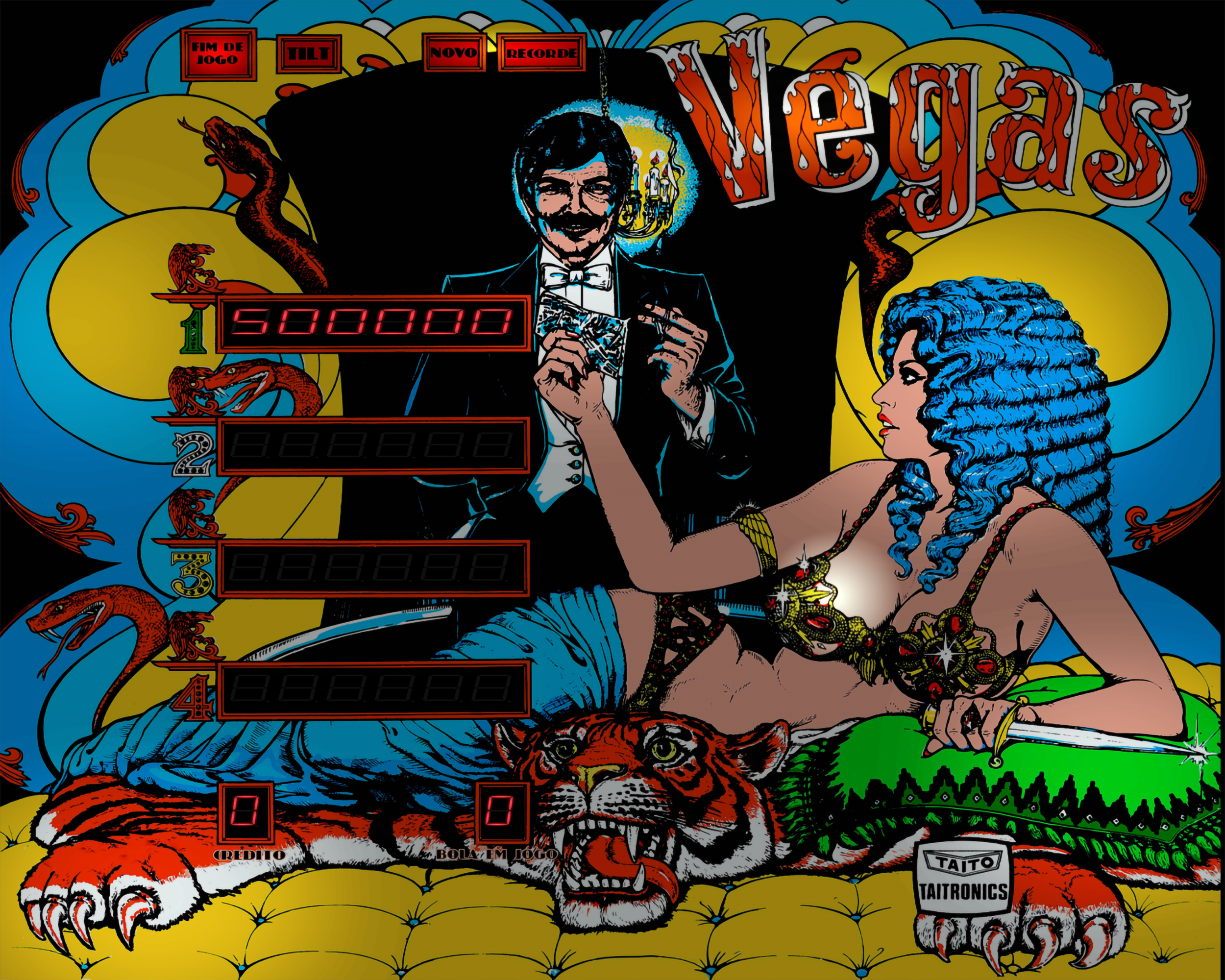 Vegas (Taito 1978) - B2S (.directb2s) & Backglass Downloads