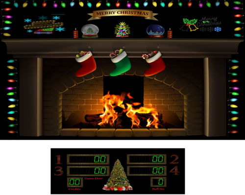 More information about "Christmas Pinball 3 screen B2S with 4 animations"