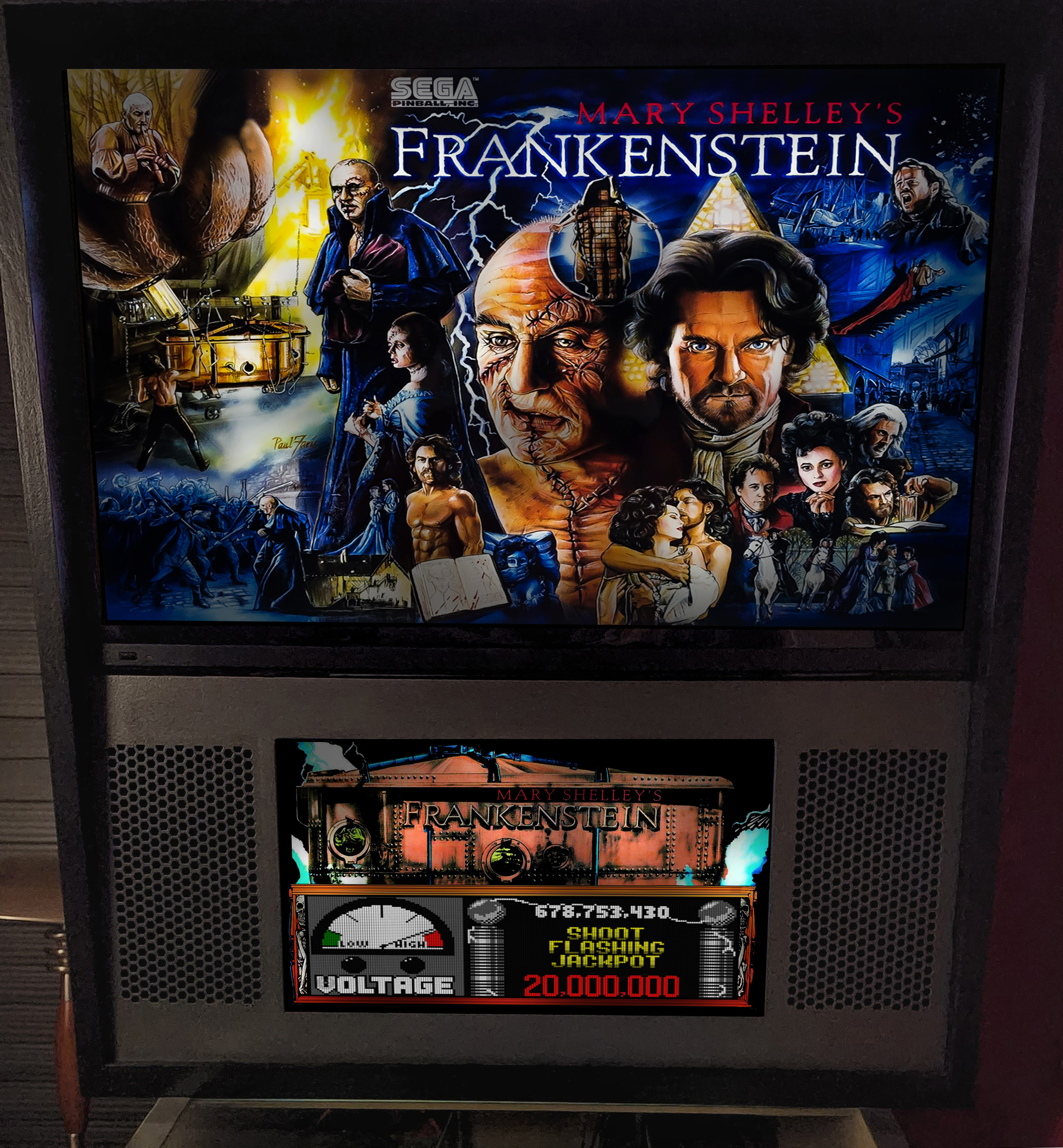 Mary Shelley's Frankenstein (Sega 1995) b2s with full dmd - B2S