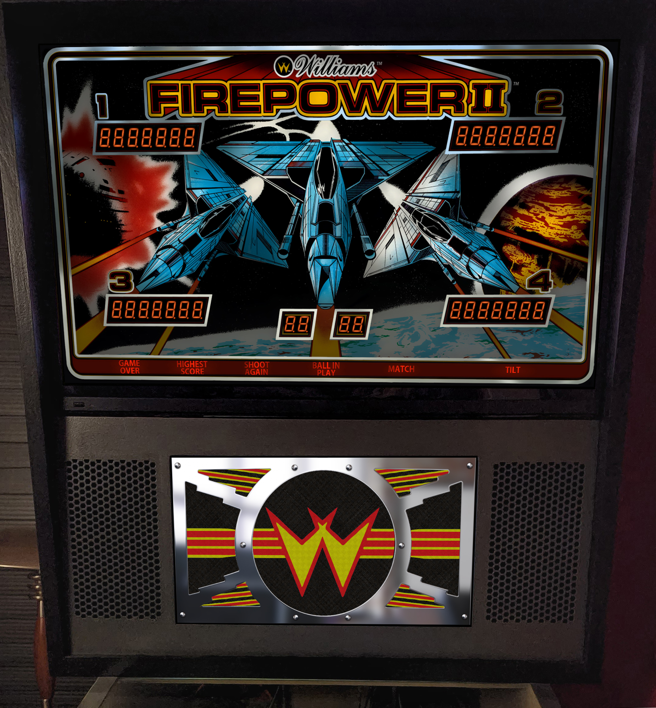 FirePower II (Williams 1983) - B2S (.directb2s) & Backglass