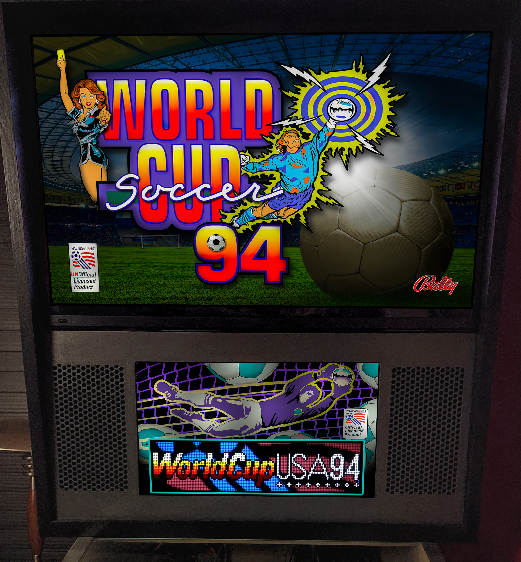World Cup Soccer 94 (Bally 1994) alt b2s with full dmd - B2S