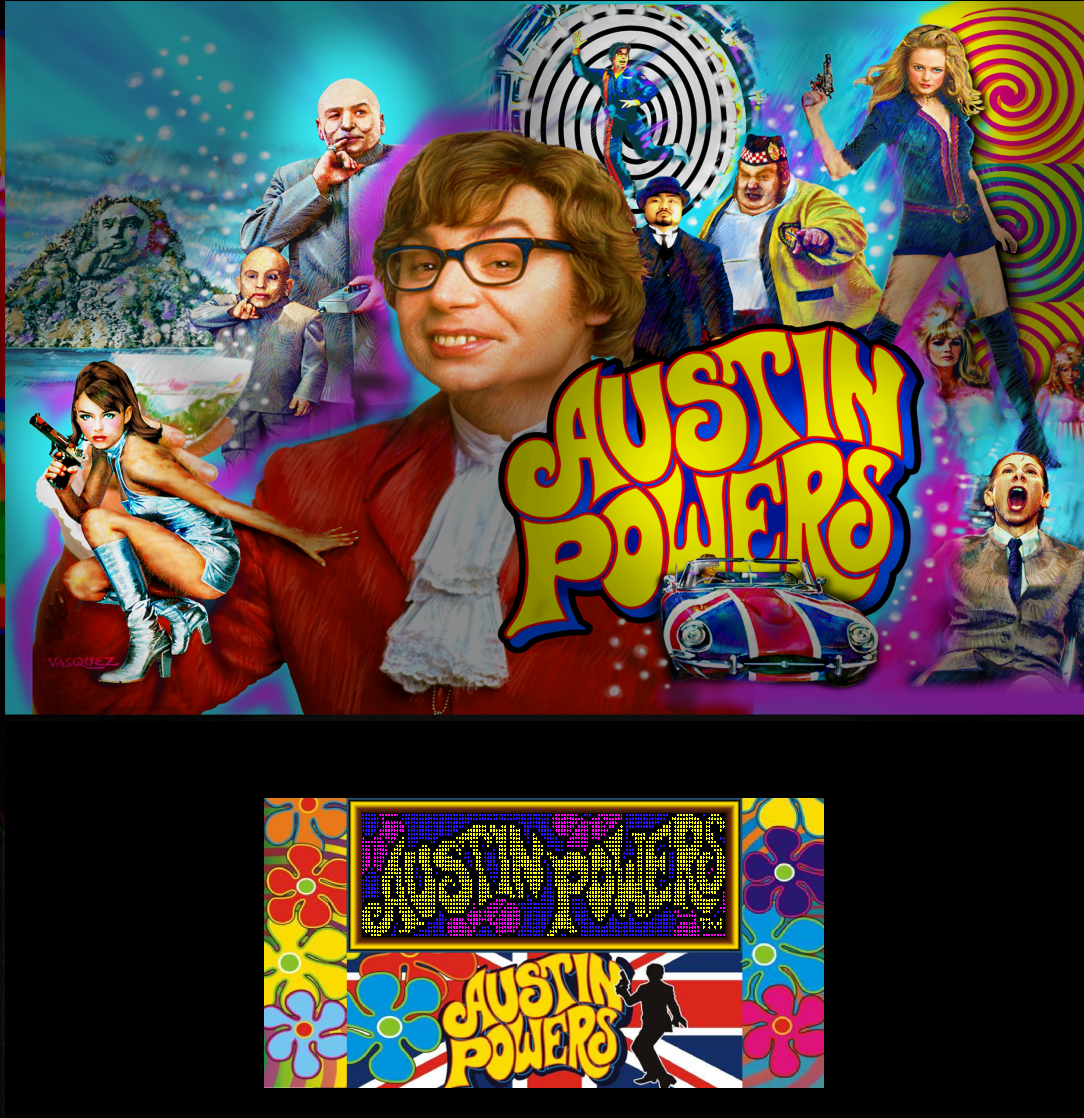 Austin Powers (Stern 2001) b2s with Full DMD - Full DMD