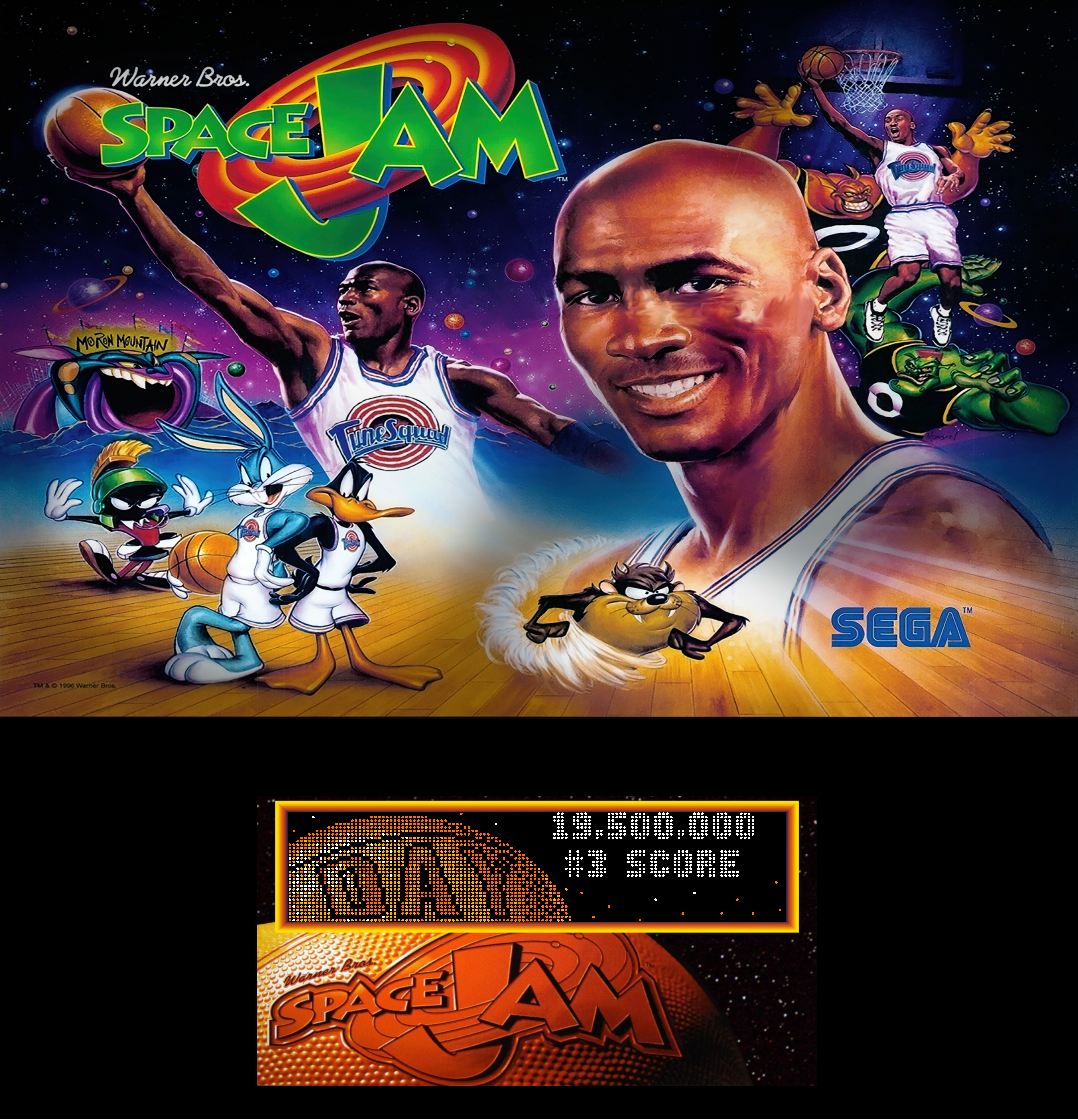 Space Jam (Sega 1996) b2s with Full DMD - B2S Backglass Downloads