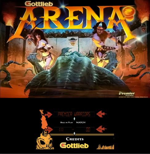 More information about "Arena (Gottlieb 1987) b2s with Full DMD"