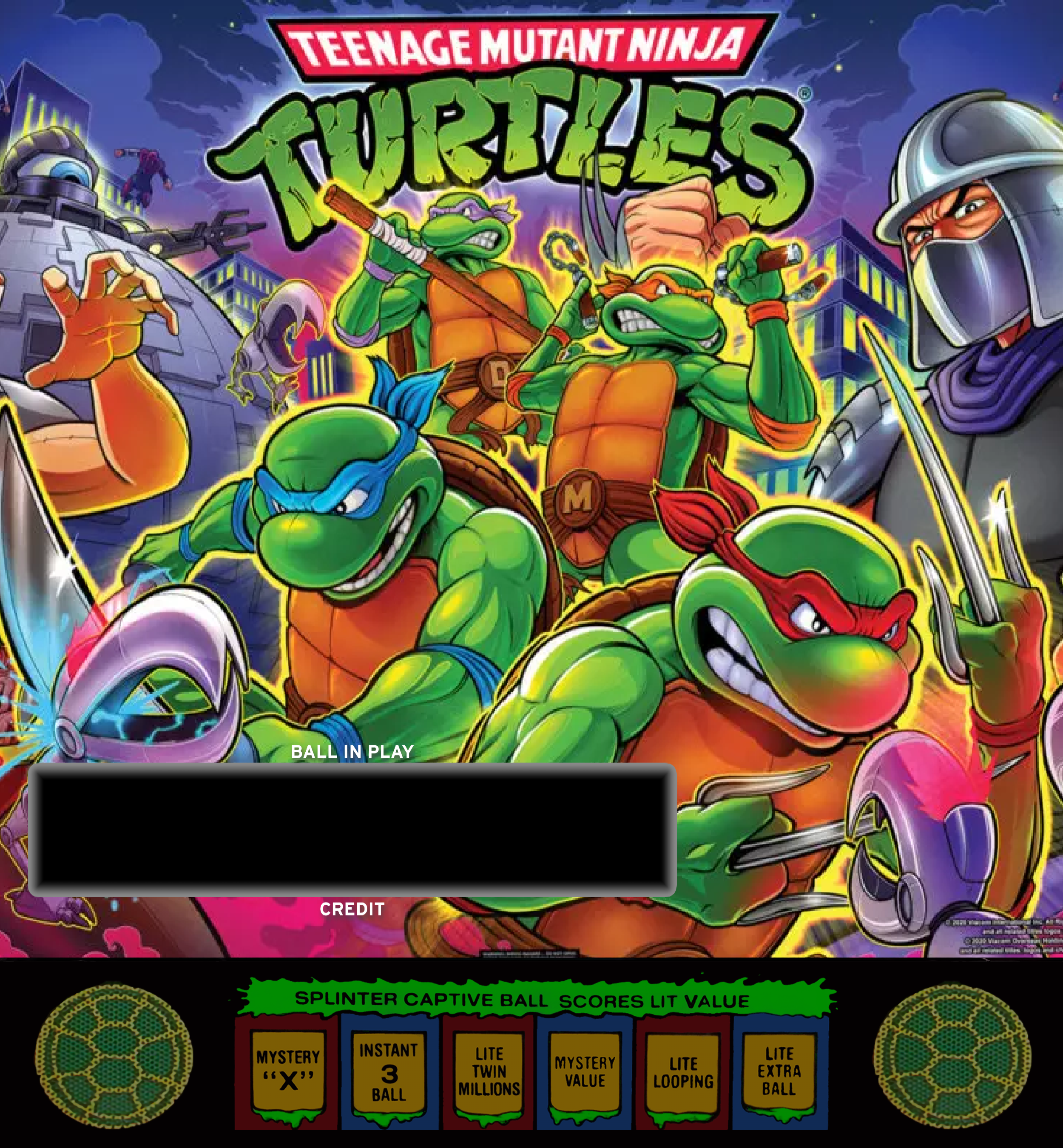 ネル様 オーダーページ Teenage Mutant Ninja Turtles (Data East 1991) Fantasy Backglass