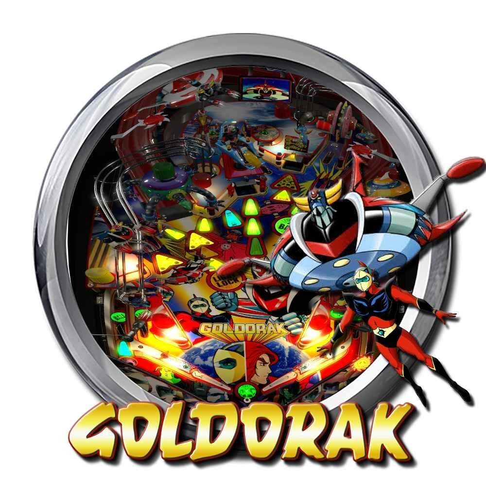 Stickers Goldorak pour Pincab Pinball Flipper