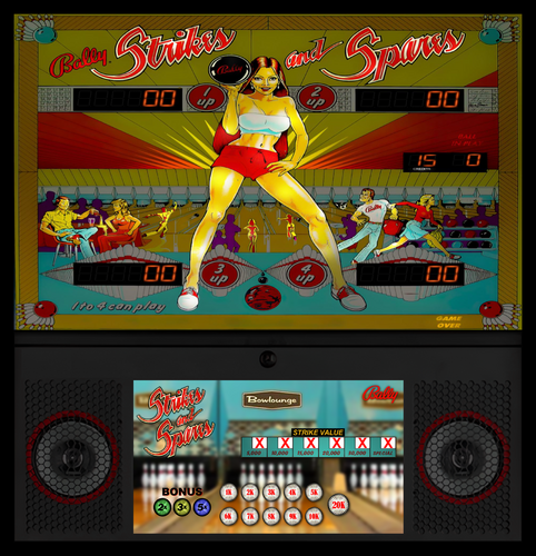 More information about "Strikes and Spares (Bally 1978) 3 Screen Active FULL-DMD"