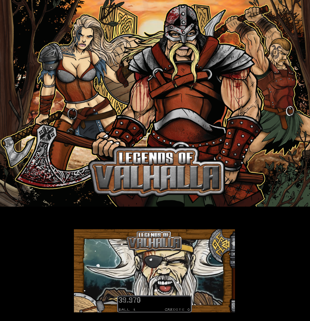 Legends of Valhalla (RyGuy417 2023) Tribute - VPX - Pinball