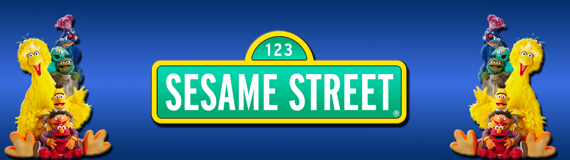 Sesame Street (MOD) (Wheel) - Wheel Images - Virtual Pinball Universe, image size:1920x540