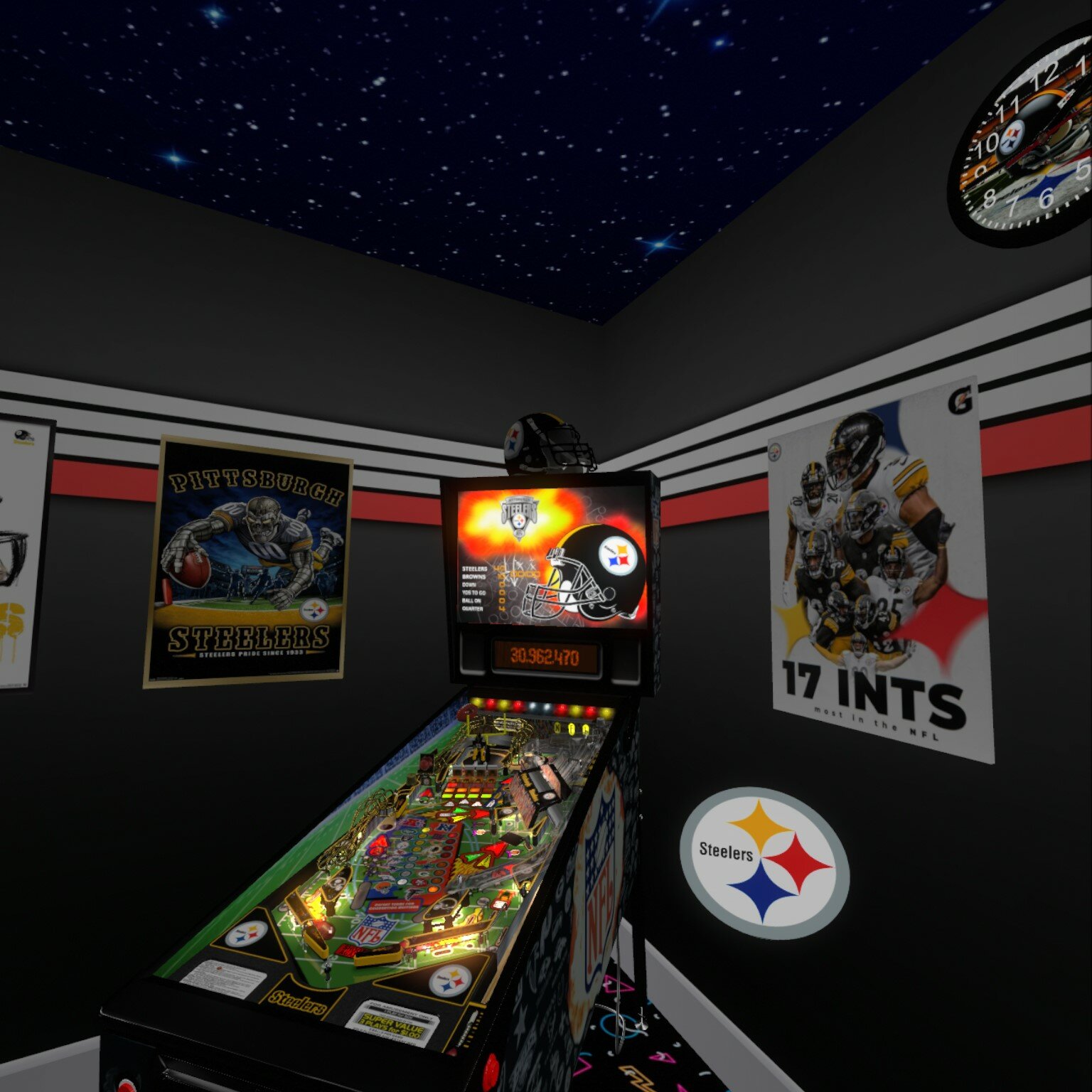 steelers pinball machine