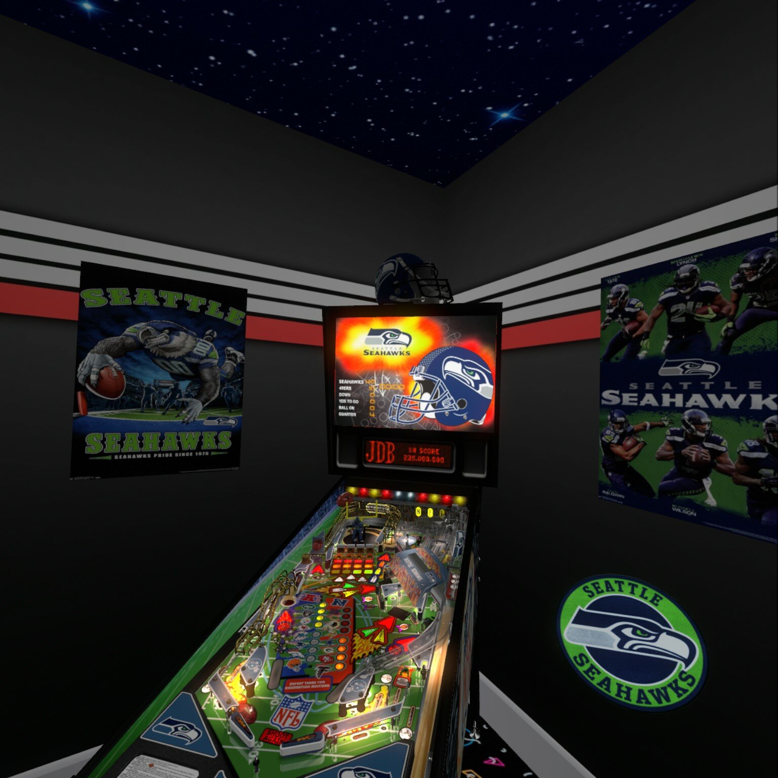 seahawks pinball machine