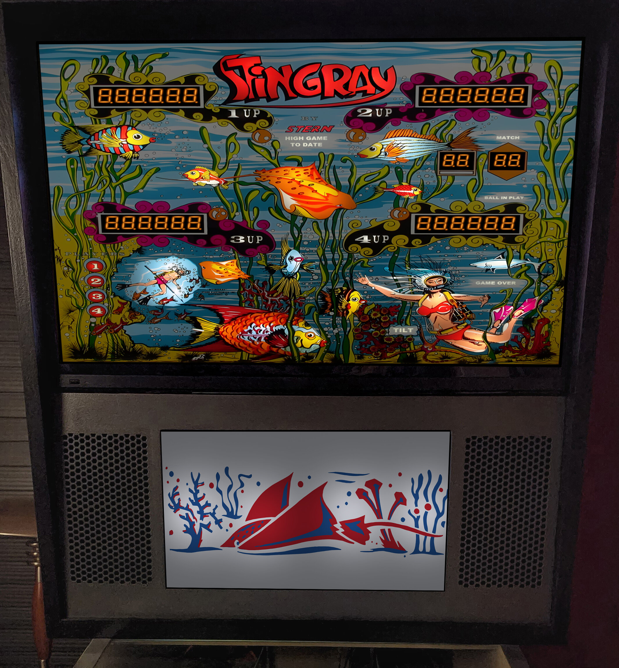 Stingray (Stern 1977) b2s - B2S (.directb2s) & Backglass