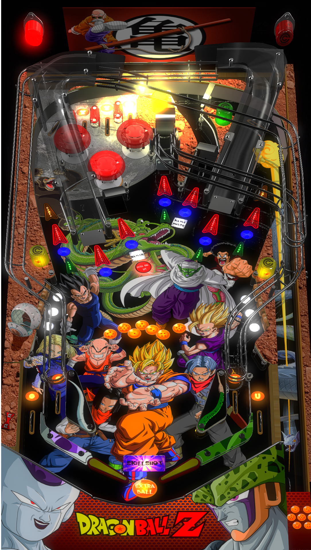 dragon ball z pinball machine