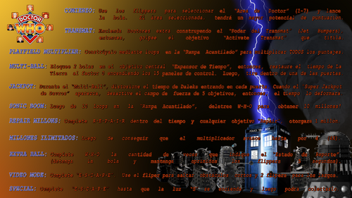 More information about "Doctor Who (Bally 1992) Spanish Mod Instructions Card"
