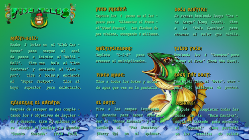 More information about "Fish Tales (Williams 1992) Spanish Mod Instructions Card"