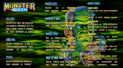 More information about "Monster Bash (Williams 1998) Spanish Mod Instructions Card"