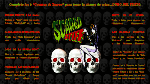 More information about "Scared Stiff (Bally 1996) Spanish Mod Instructions Card"