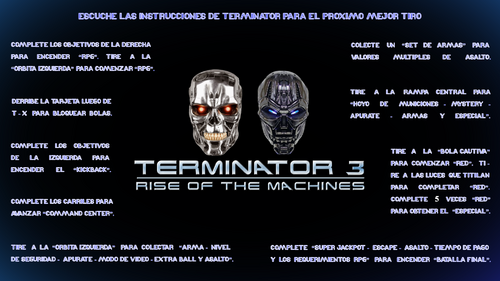 More information about "Terminator 3 - Rise of Machines (Stern 2003) Spanish Mod Instructions Card"