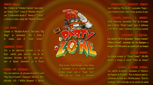 More information about "The Party Zone (Bally 1991) Spanish Mod Instructions Card"