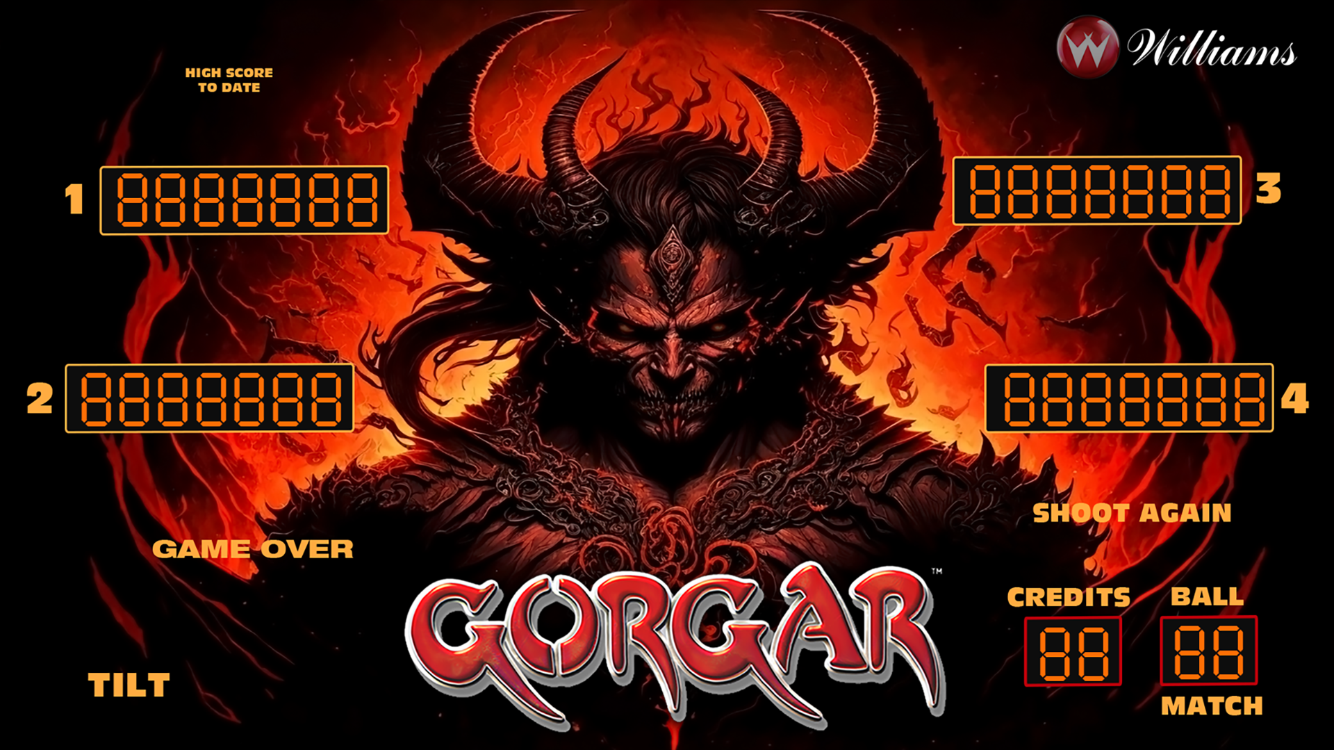 gorgar pinball backglass