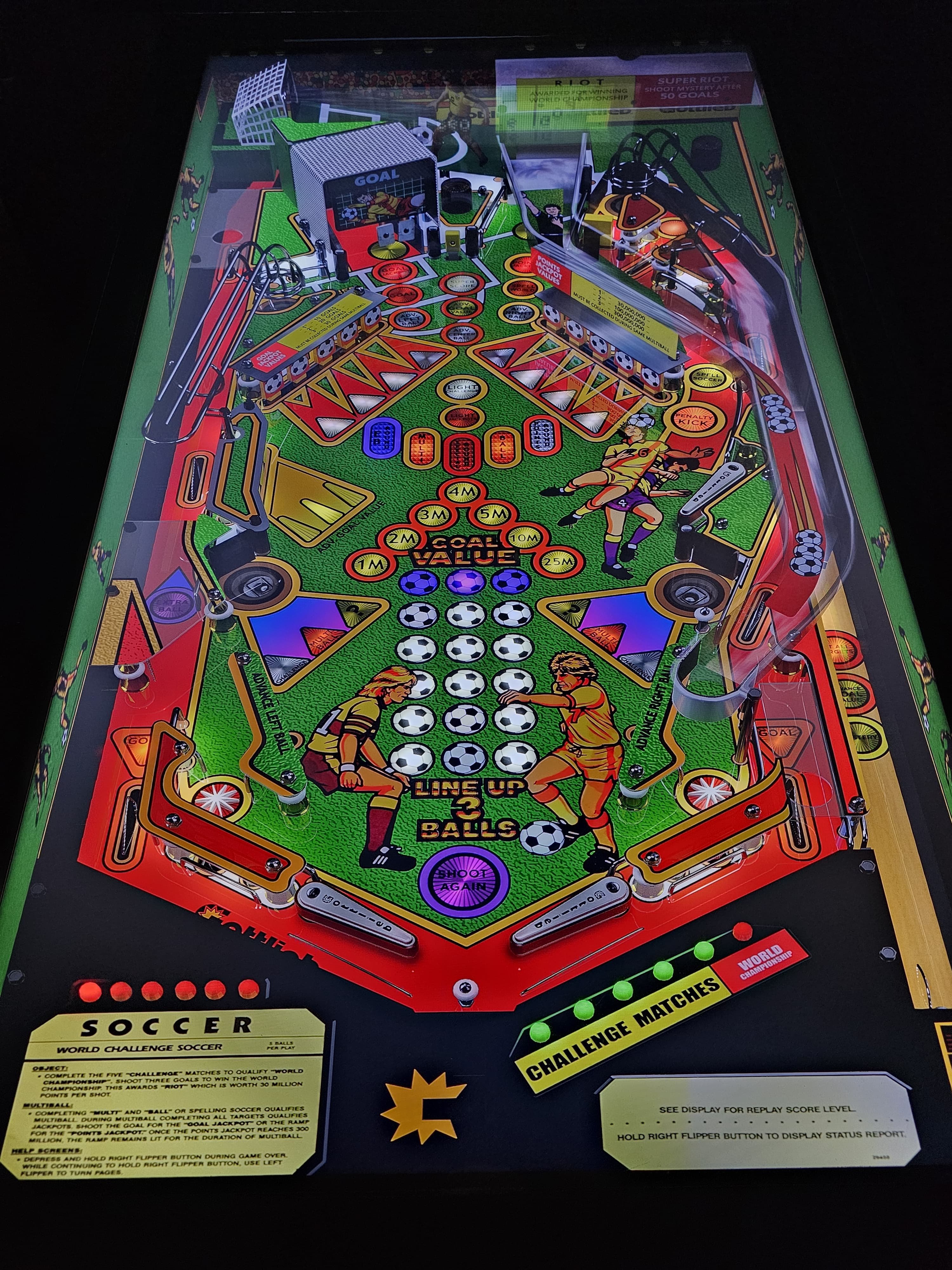 World Challenge Soccer playfield
