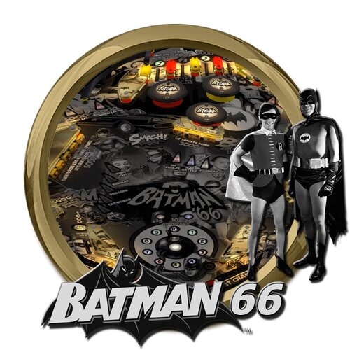 More information about "Batman '66 Pinmafia  B&W Mod (Wheel)"