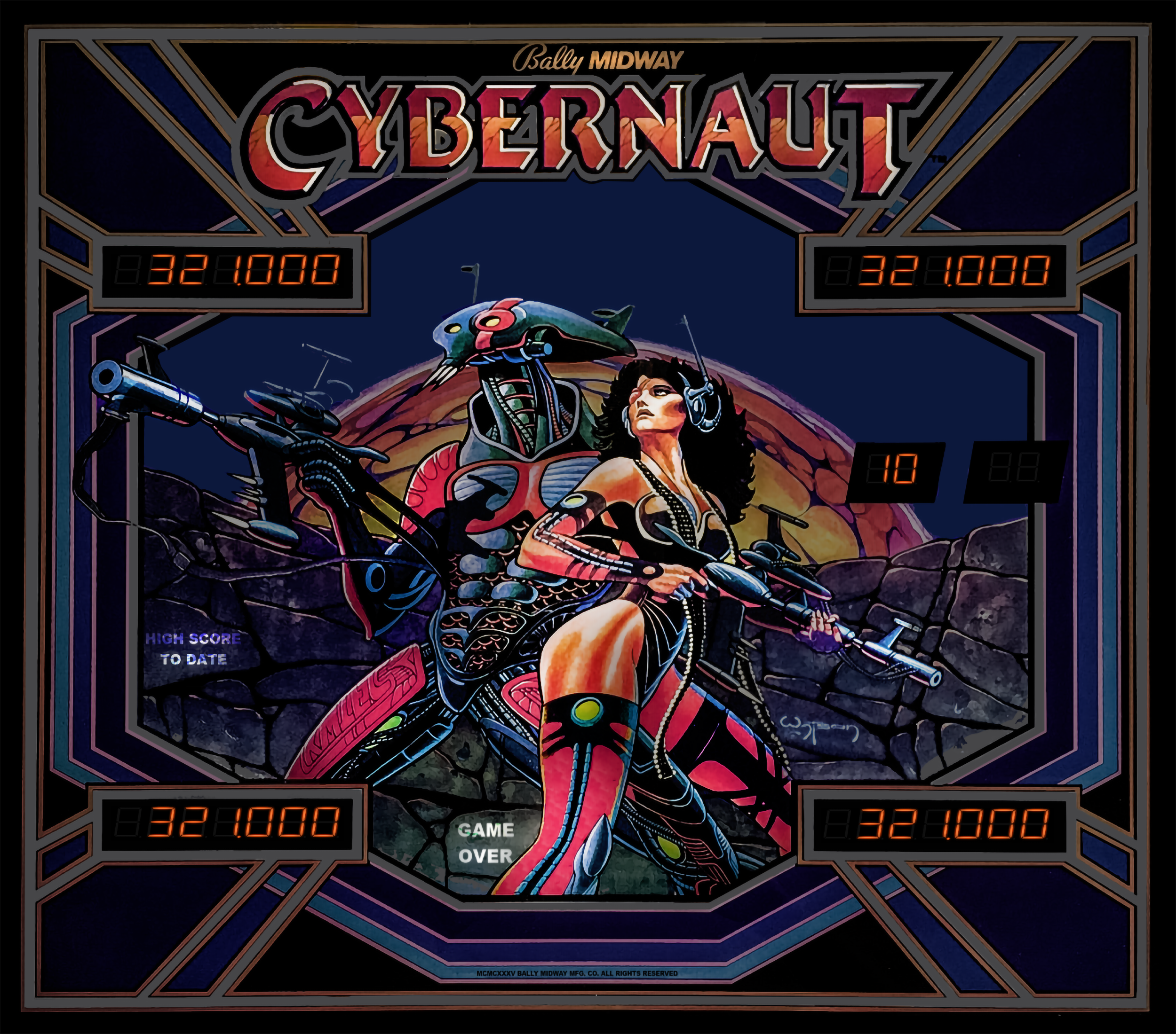 Bally cybernaut discount visual pinball