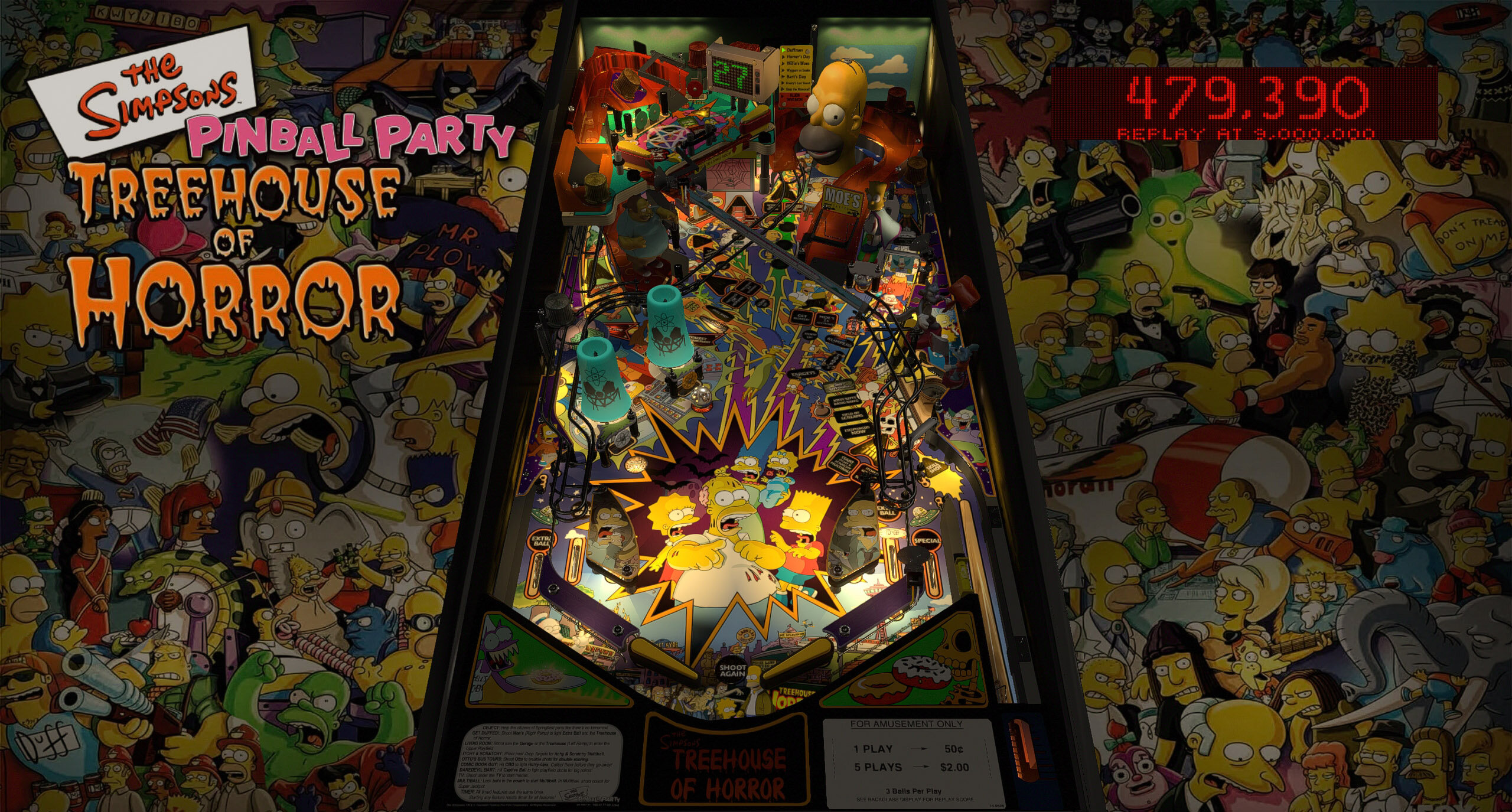 Simpsons Treehouse of Horror MOD (Simpsons Pinball Party, The (Stern 2003) VPW MOD)