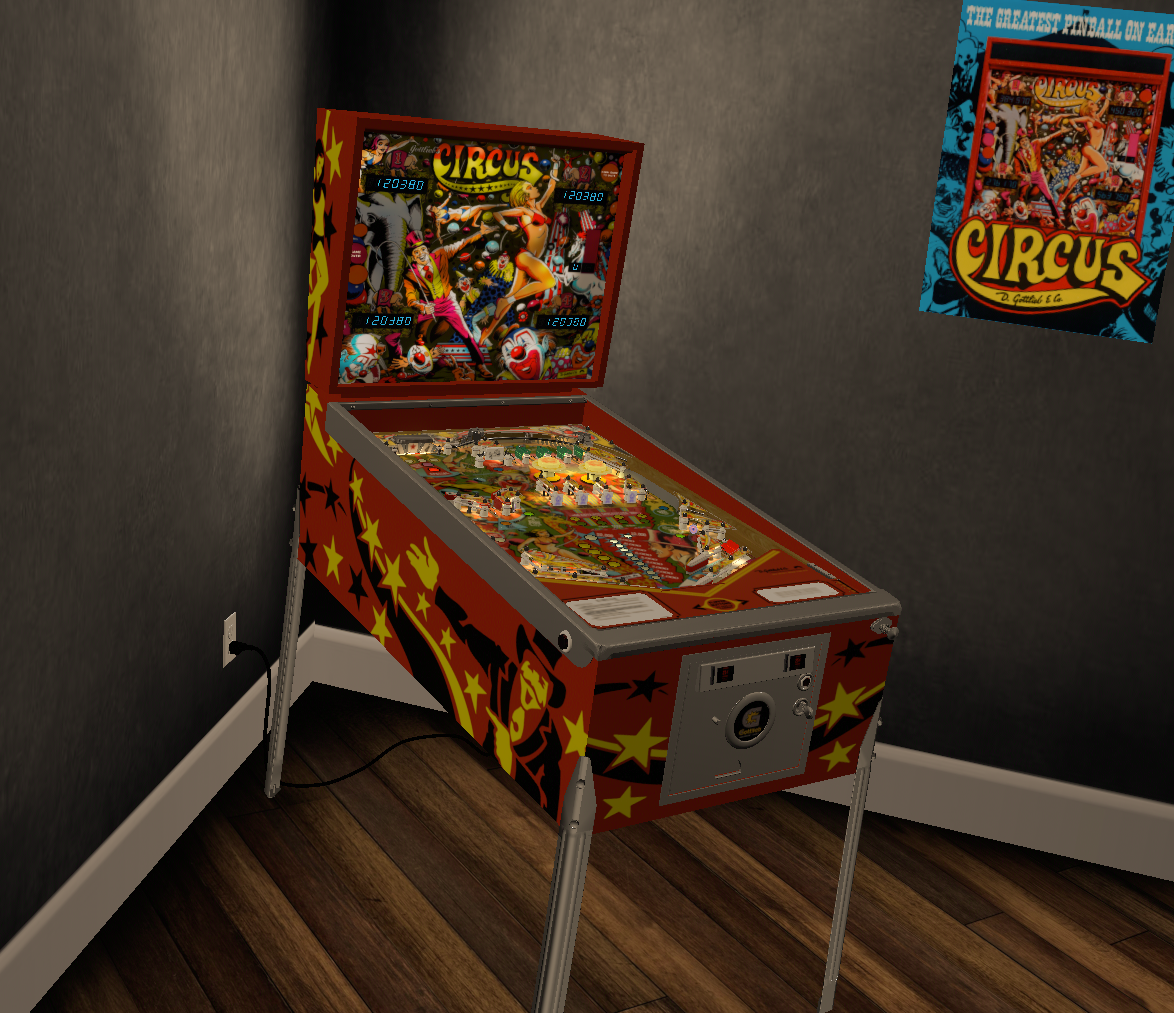 Circus (Gottlieb 1980) w VR Room - VPX - Pinball Tables - Virtual