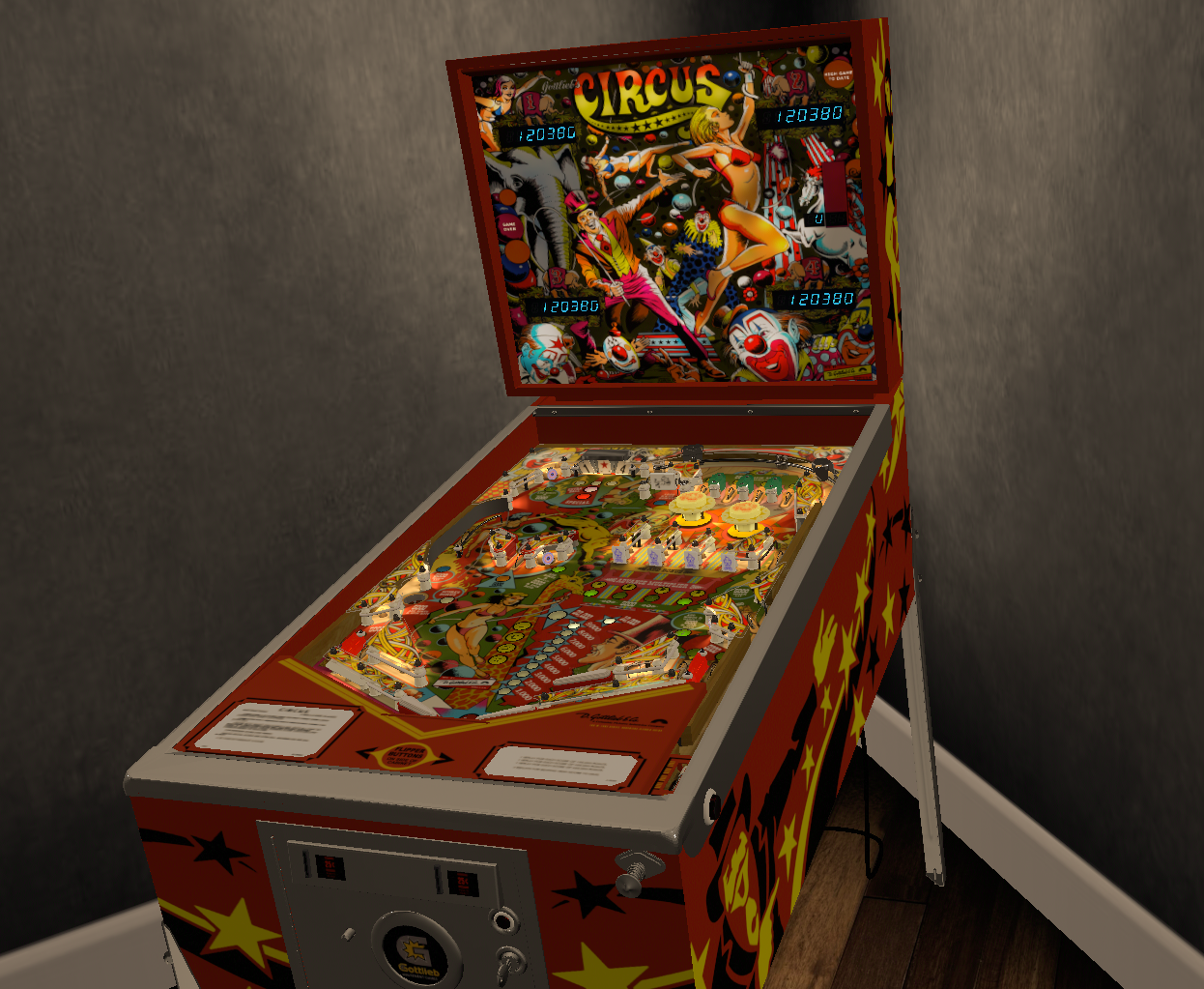 Circus (Gottlieb 1980) w VR Room - VPX - Pinball Tables - Virtual