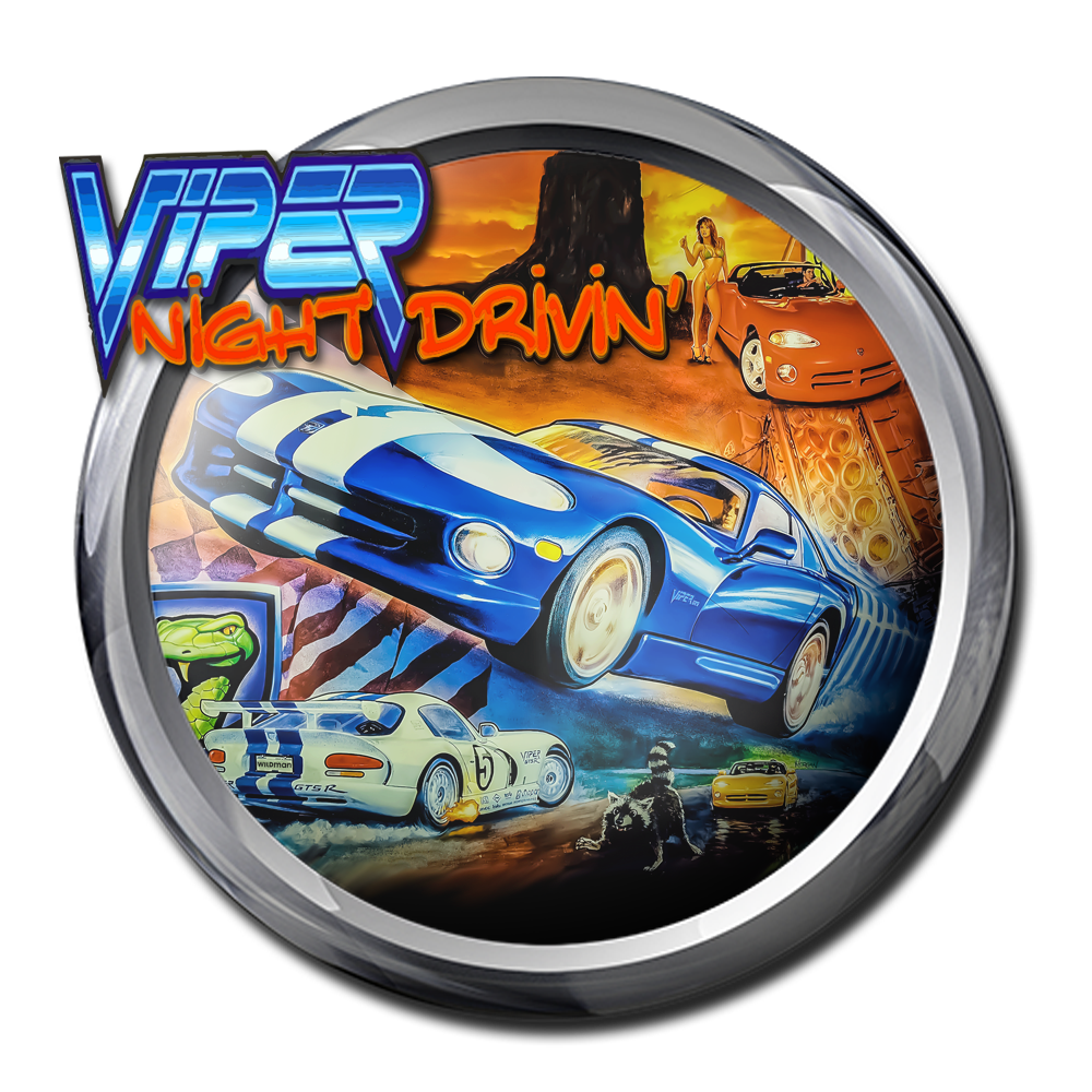 Sega Viper Night Drivin' 1998 - Cartes Et Instructions Flipper Pinball - English 2