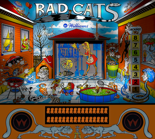 More information about "Bad Cats (williams 1989) b2s authentic"
