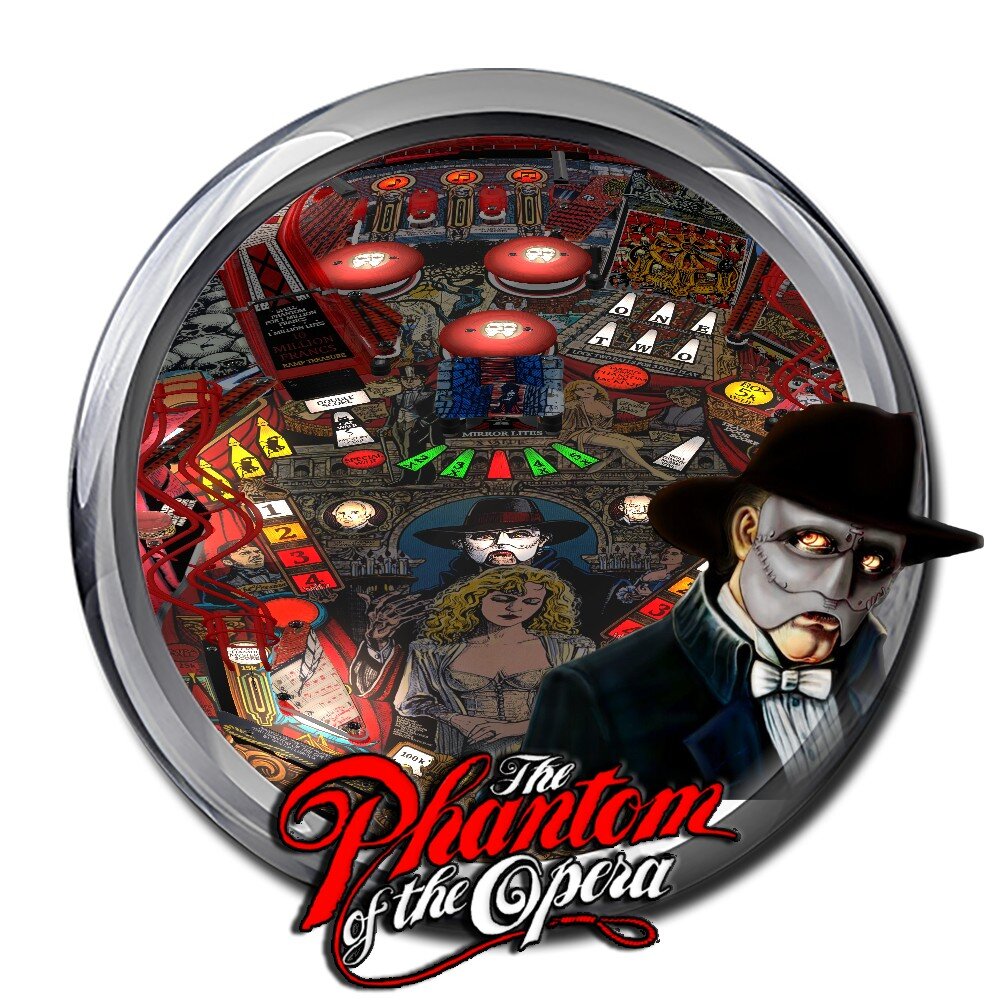 Phantom of the Opera (Data East 1990) (Wheel) - Wheel Images