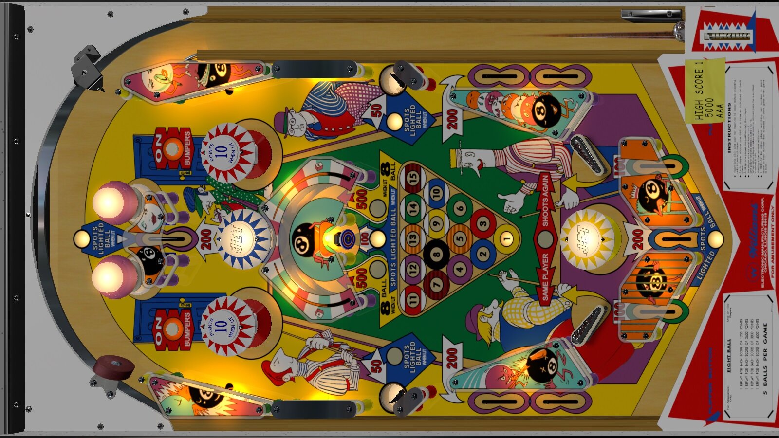 8 Ball (Williams 1966)_Teisen_MOD - VPX - Pinball Tables - Virtual