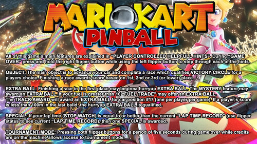 More information about "Mario Kart Pinball Instruction Card"