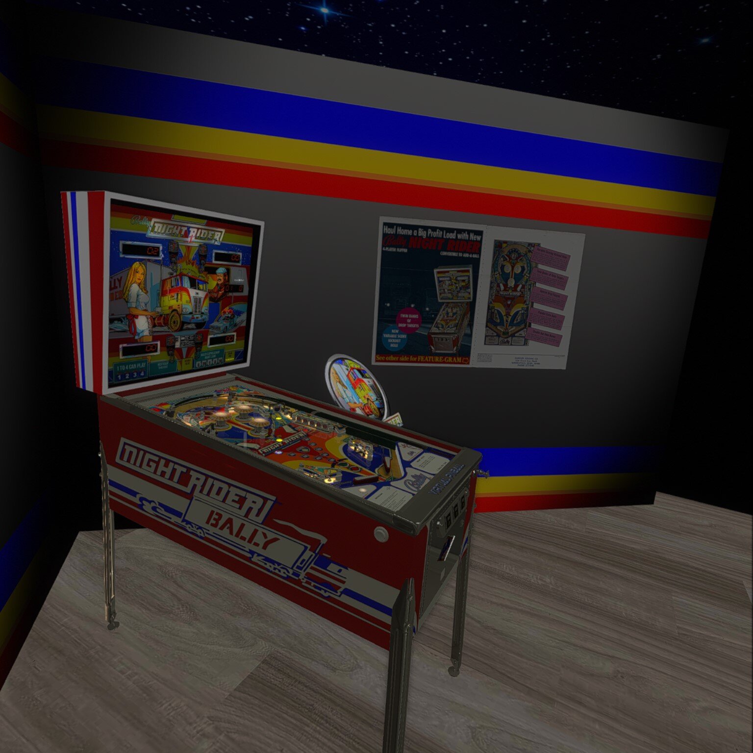 Night Rider (Bally 1977)_VR Room