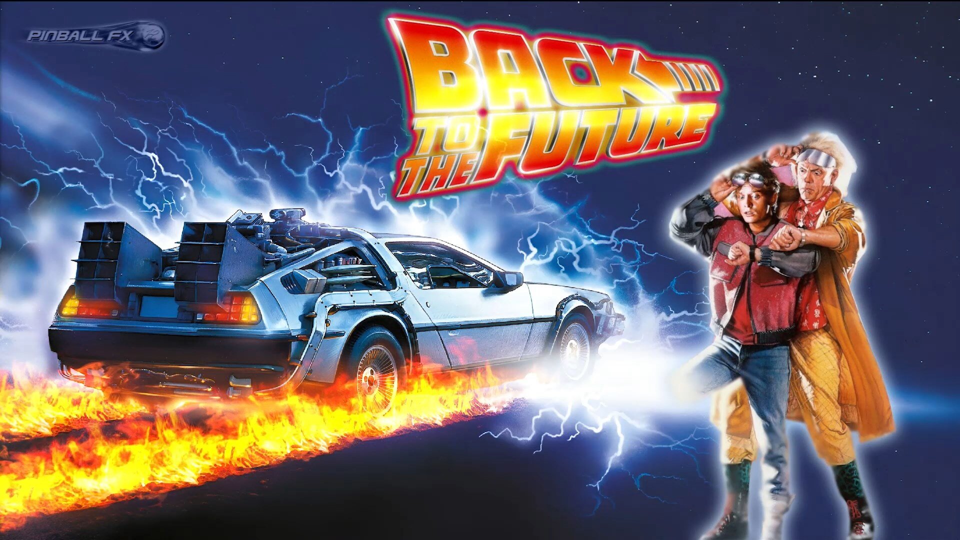 Back to the Future (Pinball FX) Backglass Video - Video & Animated 