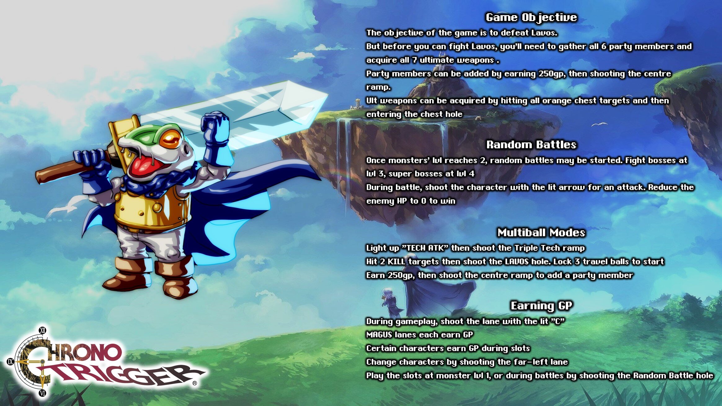 Chrono Trigger (Original 2022) - VPX Instructions