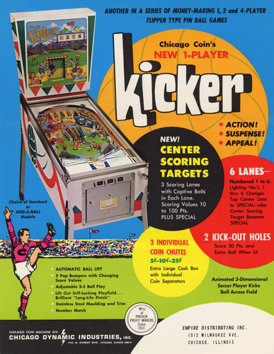 More information about "Kicker (Chicago Coin 1966) flyer"