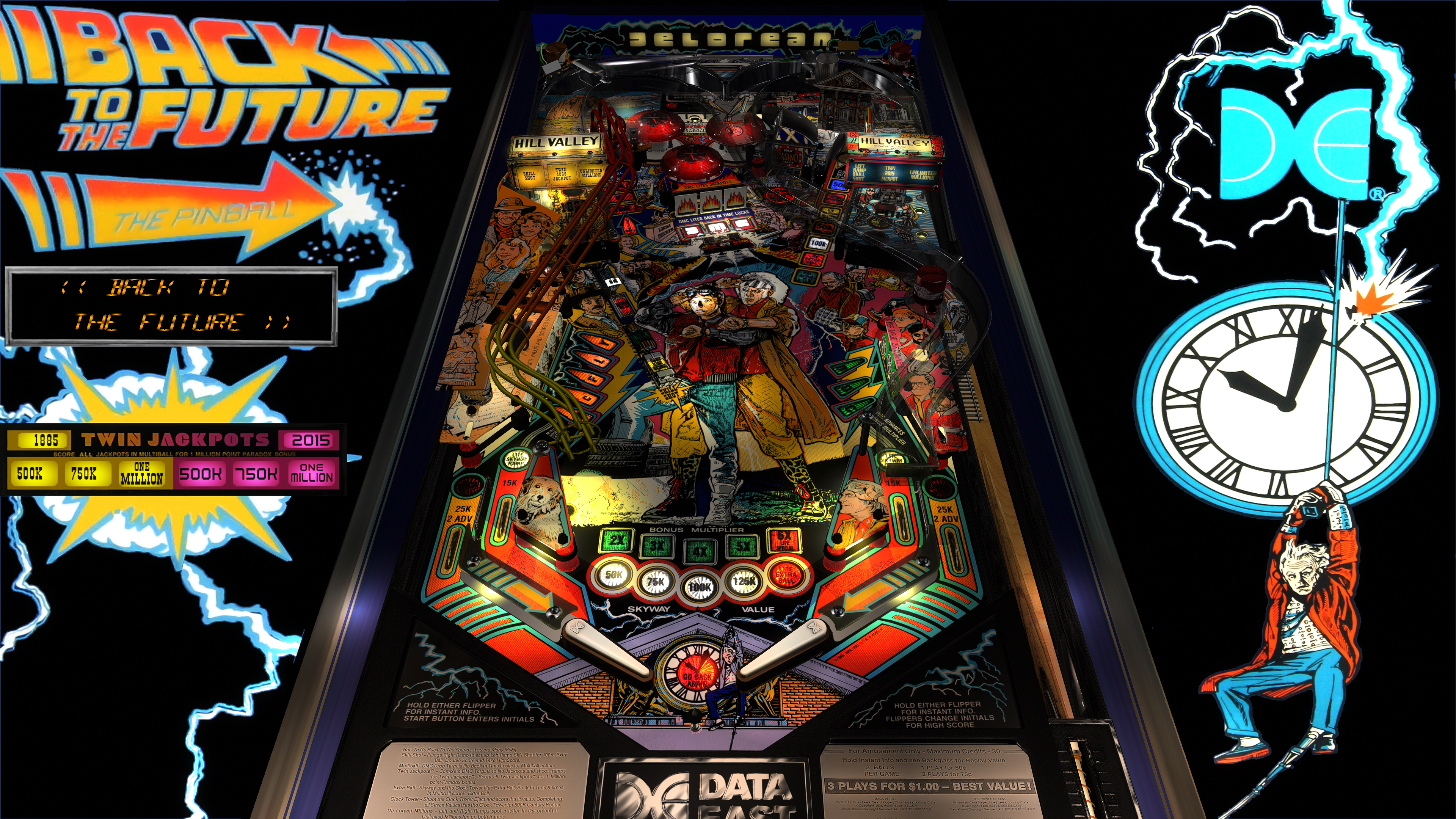 Back to the Future: The Pinball (Data East 1990) - VPX