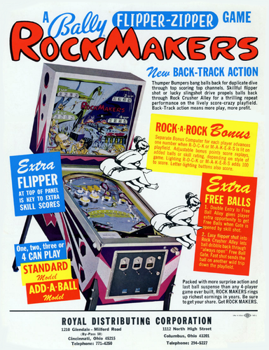 More information about "Rockmakers (Bally 1968) pinball flyer"