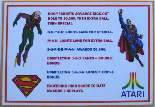 More information about "Superman (Atari 1979) Instruction Card"