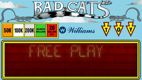 More information about "Bad Cats (Williams 1989) TCM Pro B2s"