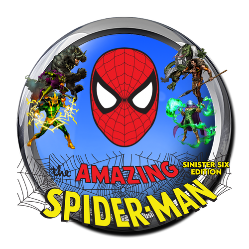 More information about "Amazing Spiderman (Gottlieb 1980) Sinister Six Edition Wheel Image"
