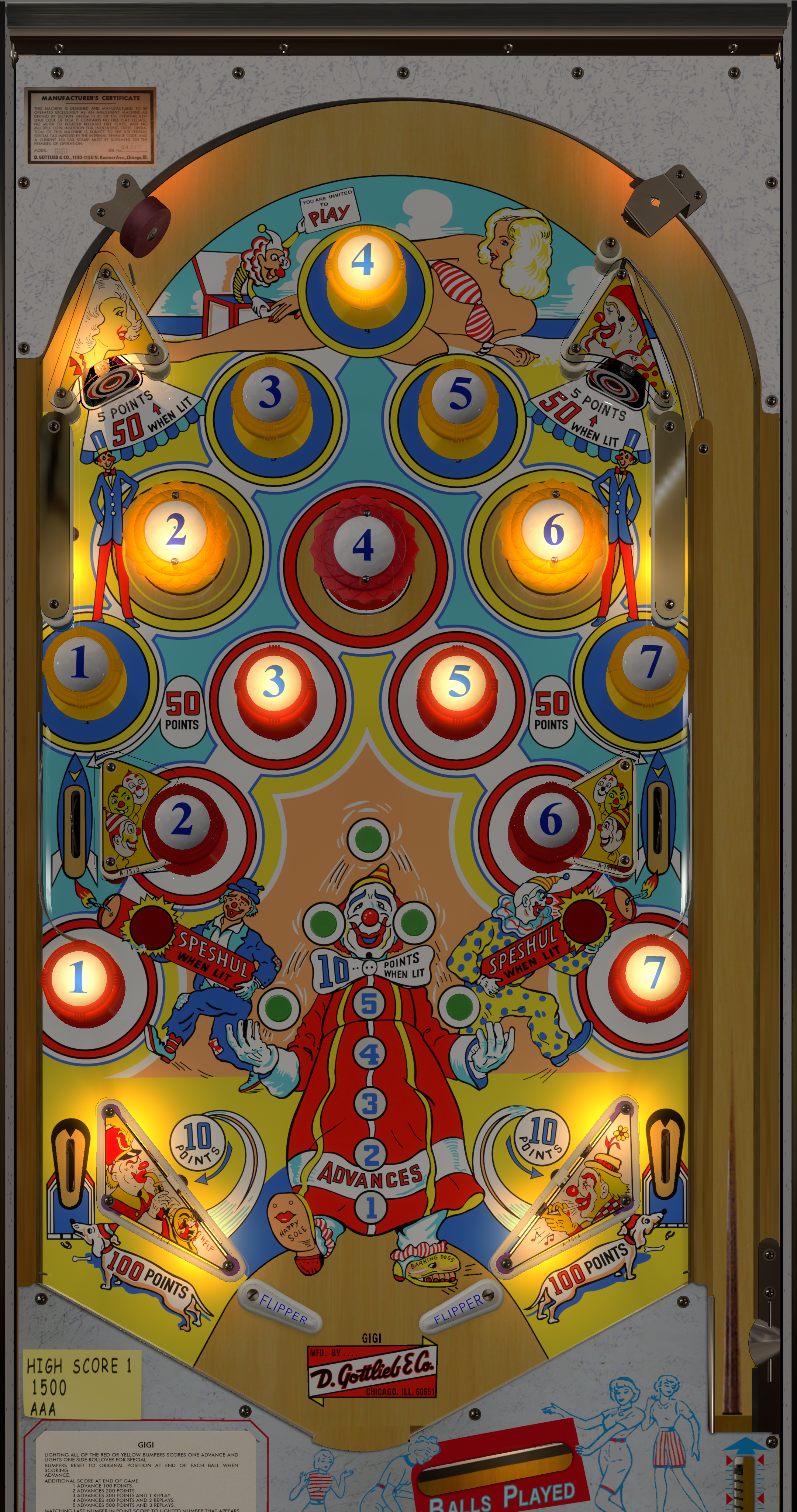 Gigi (Gottlieb 1963) 1.3.1 Hybrid DT-FS-VR