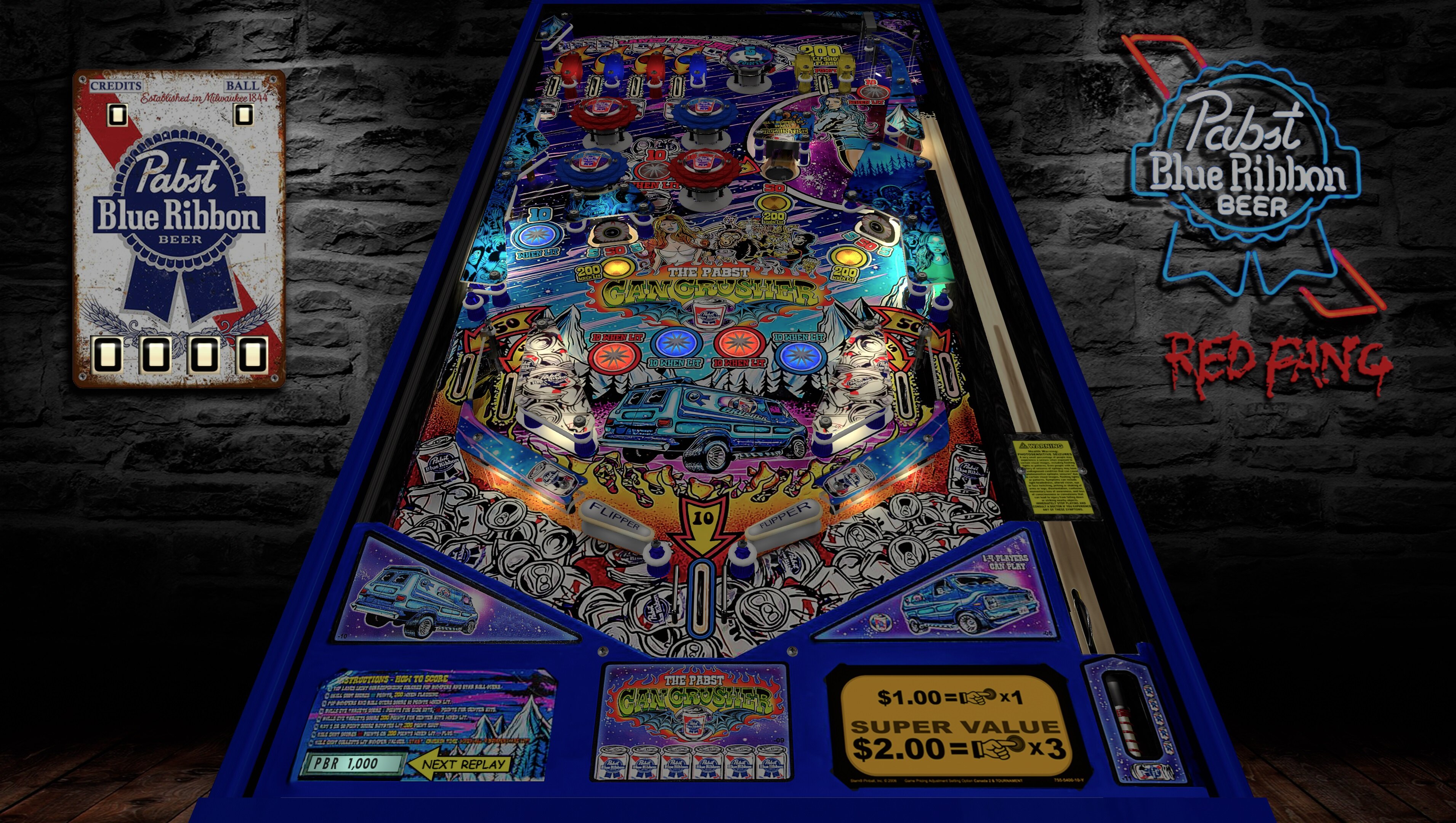 [New VP10 Alert] The Pabst Can Crusher (Stern 2016) New Visual Pinball 10 Releases Virtual