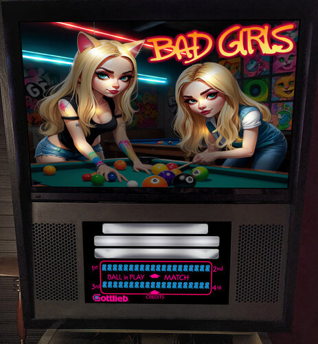 More information about "Bad Girls (Gottlieb 1988) alt b2s with full dmd"