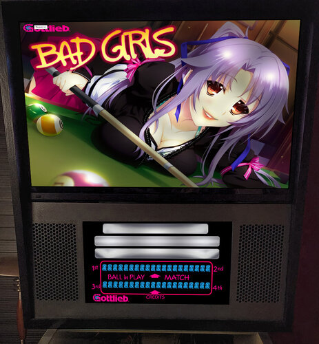 More information about "Bad Girls (Gottlieb 1988) alt #2 b2s with full dmd"