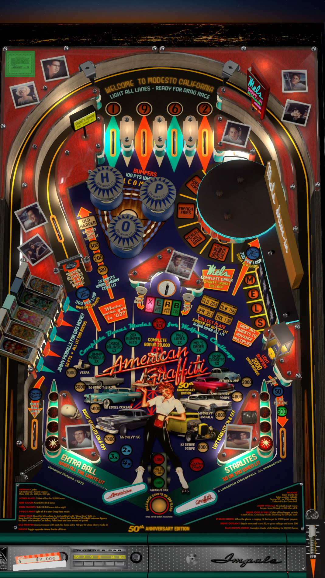 ★レトロ★AMERICAN PINBALL American Pinball Galactic Tank Force Pinball Machine — Game